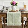 Sage Green Rustic Table Runner