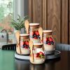 Wide-Mouth Glass Mason Jars with Lids — Set of 4