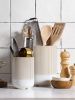 Fluted Ceramic Utensil Crock