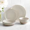 Cream Stoneware Dinner Set - 16 Piece