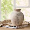 Whitewashed Rustic Ceramic Vase