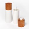 Cream Stoneware Salt & Pepper Set