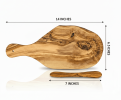 Mediterranean Olive Wood Bread & Butter Serving Board Set