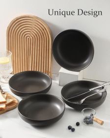 Stoneware Gathering Bowls — Set of 4