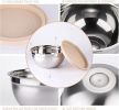 Stainless Steel Nesting Mixing Bowl Set with Lids — 25 Piece