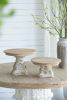 Wood Pedestal Cake Stand