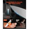 15-Piece Stainless Steel Knife Set with Wooden Block
