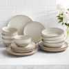 Cream Stoneware Dinner Set - 16 Piece