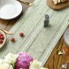 Sage Green Rustic Table Runner
