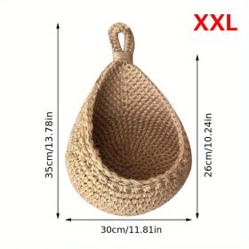 Woven Hanging Storage Basket - Bohemian Style (Model: 2XL)