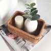 Hand-Woven Rattan Bread Basket - Set of 3