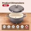 6 Quart Enameled Cast Iron Dutch Oven
